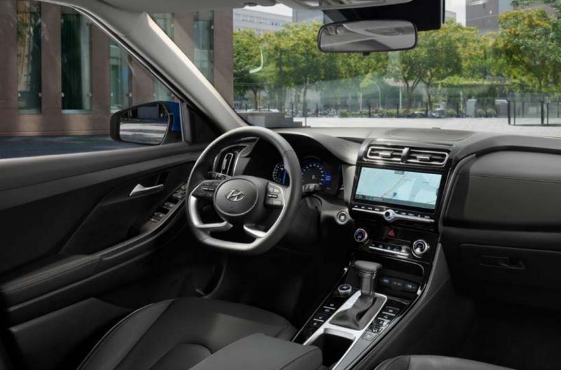 Новый стильный интерьер Hyundai Creta